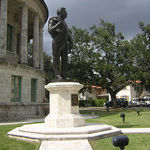 George Merrick Pedestal and Bench