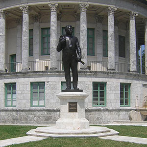 George Merrick Pedestal and Bench