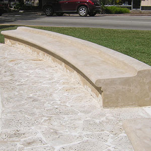 George Merrick Pedestal and Bench