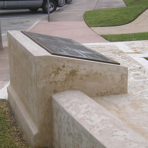 George Merrick Pedestal and Bench