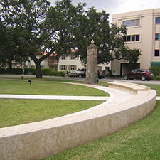 George Merrick Pedestal and Bench