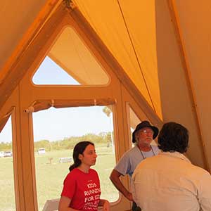 Eco-tent with UM Students