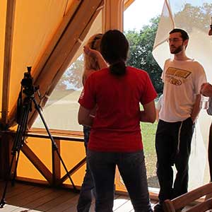 Eco-tent with UM Students
