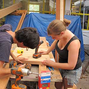 Mobile Restroom with UM Students